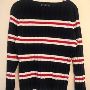 Mango striped long sleeve tee